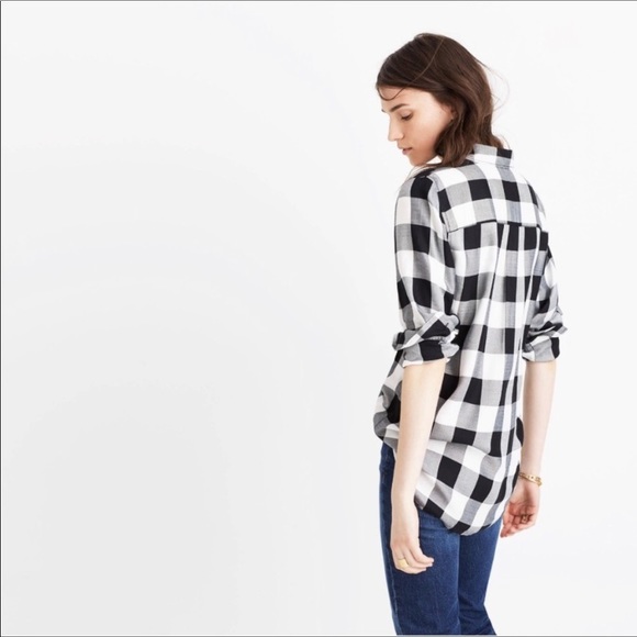Madewell buffalo oversized boyfriend flannel shirt - Picture 4 of 6